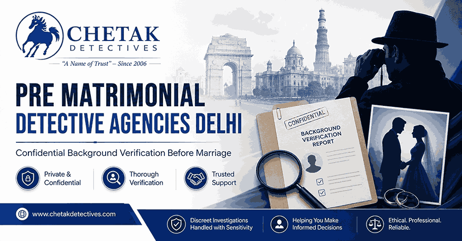 Pre Matrimonial Detective Agencies Delhi: The Right Investigator Before Marriage